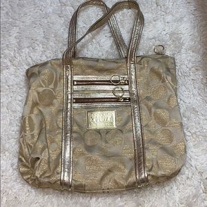 Gold Coach purse